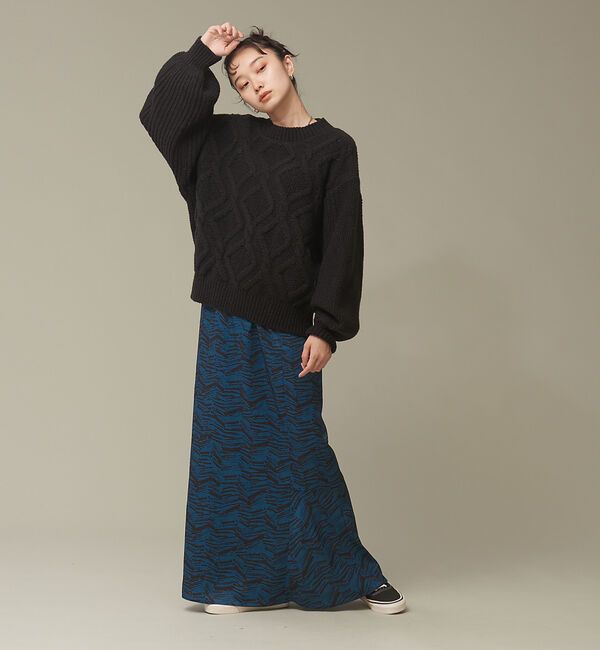 NOMINE「オリジナルプリントマーメイドマキシスカート」|スカート|