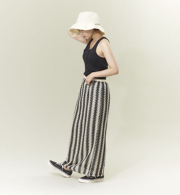 NOMINE「【WEB限定商品】バイカラーレーススカート」|スカート|