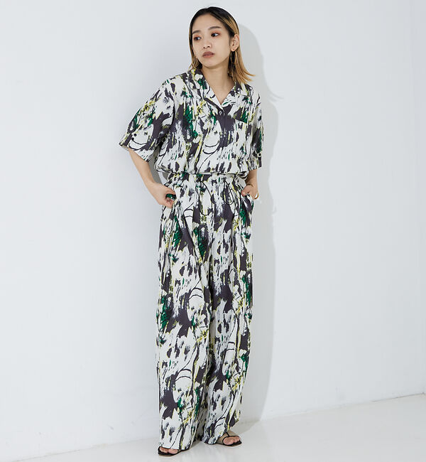 NOMINE「【セットアップ着用可】ペインティングドロストタックパンツ」|その他|