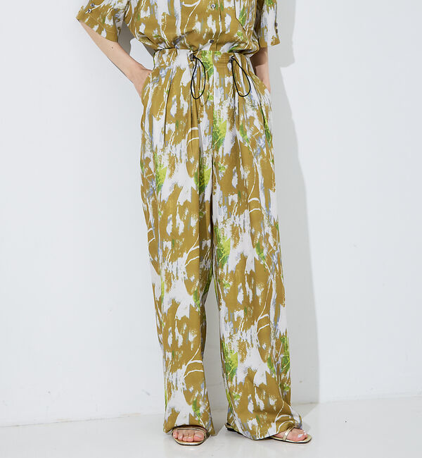 NOMINE「【セットアップ着用可】ペインティングドロストタックパンツ」|その他|マスタード