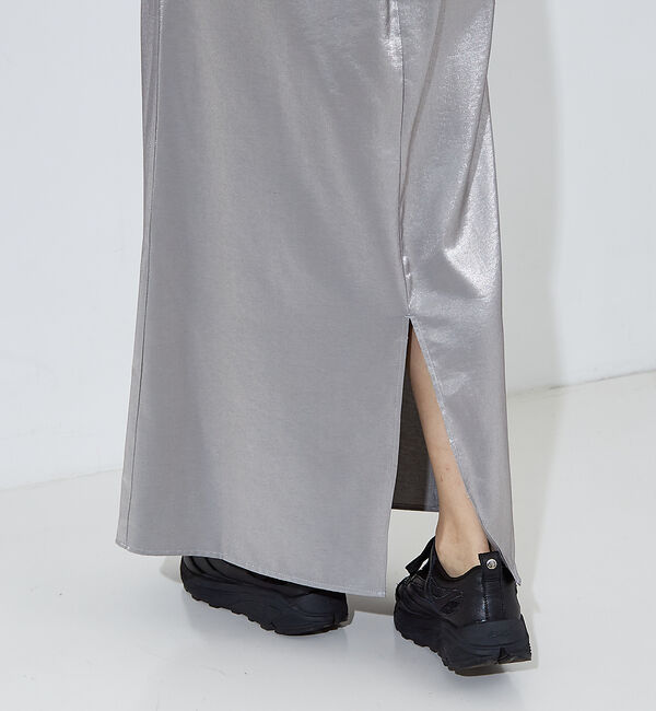 NOMINE「【セットアップ着用可】前後２WAYサテンロングスカート」|スカート|