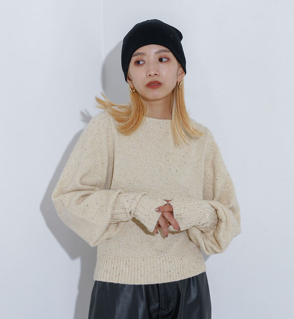 NOMINE「スパンコール ラメ ニット」|ニット・セーター|