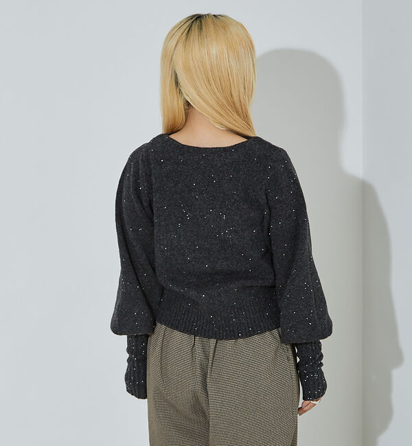 NOMINE「スパンコール ラメ ニット」|ニット・セーター|