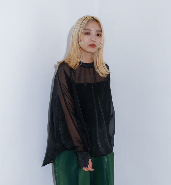 NOMINE「【上下2点セット/セットアップ対応】シアーブラウス＋スカートSET UP【WEB」|シャツ・ブラウス|