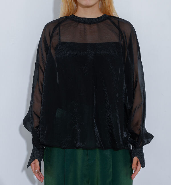 NOMINE「【上下2点セット/セットアップ対応】シアーブラウス＋スカートSET UP【WEB」|シャツ・ブラウス|