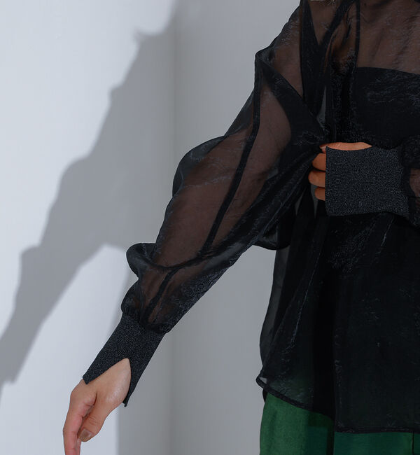 NOMINE「【上下2点セット/セットアップ対応】シアーブラウス＋スカートSET UP【WEB」|シャツ・ブラウス|