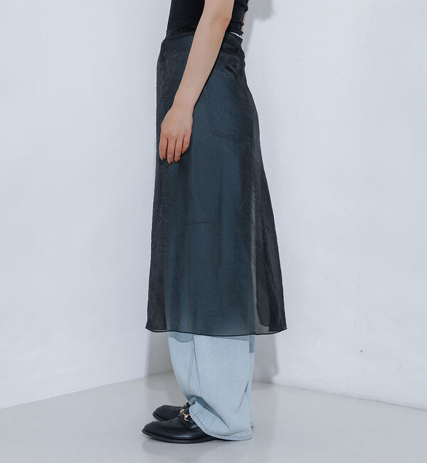 NOMINE「【上下2点セット/セットアップ対応】シアーブラウス＋スカートSET UP【WEB」|シャツ・ブラウス|