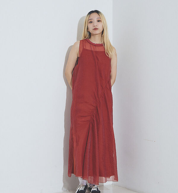 NOMINE「マルチWAY シアーシャーリング ワンピース(キャミワンピセット）」|ワンピース|