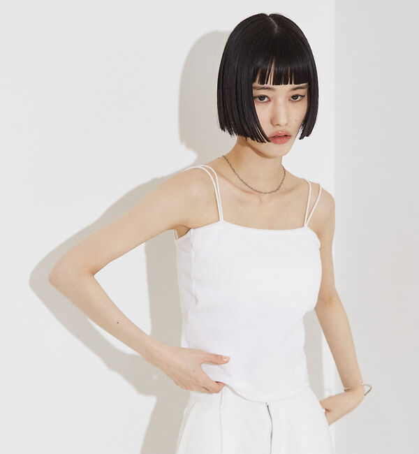 NOMINE「2WAY カップイン テレコ キャミソール」|キャミソール|