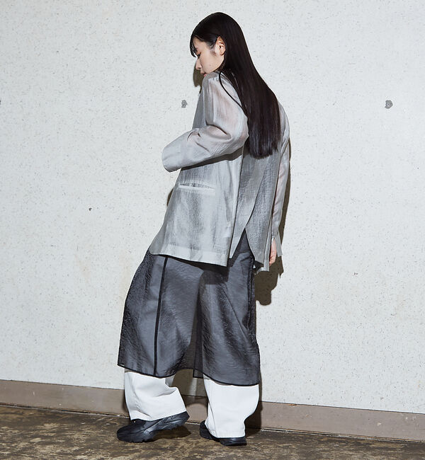 NOMINE「【前後着用可】無地 2WAY シアー キャミソール  ワンピース」|ワンピース|