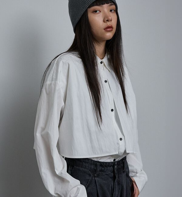 NOMINE「【ユニセックス】ロングヨーク オーバーサイズ シャツ」|シャツ・ブラウス|