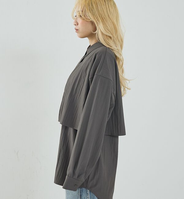 NOMINE「【ユニセックス】ロングヨーク オーバーサイズ シャツ」|シャツ・ブラウス|