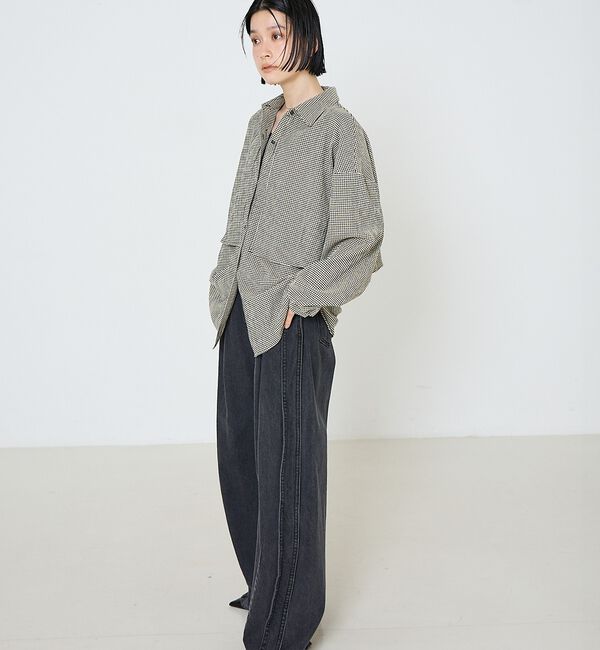 NOMINE「【ユニセックス】ロングヨーク オーバーサイズ シャツ」|シャツ・ブラウス|