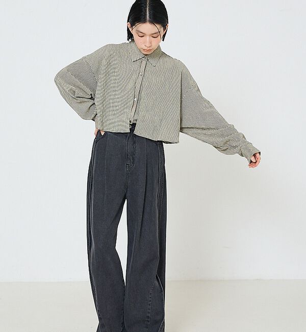 NOMINE「【ユニセックス】ロングヨーク オーバーサイズ シャツ」|シャツ・ブラウス|