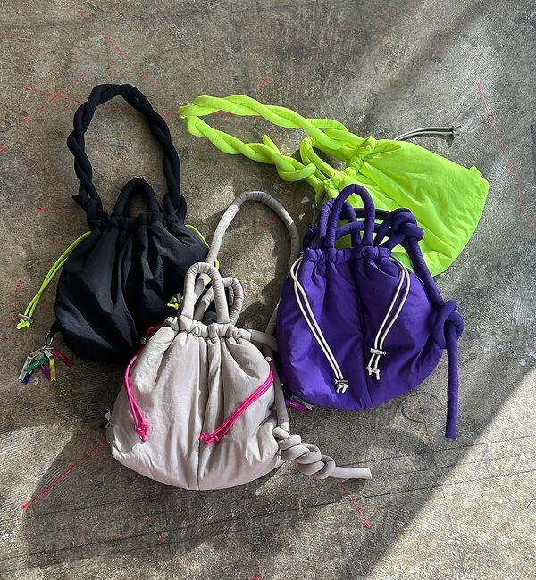 NOMINE「【cheek】puff kinchaku 2WAY tote 巾着 ショルダーバ」|ショルダー・メッセンジャー|