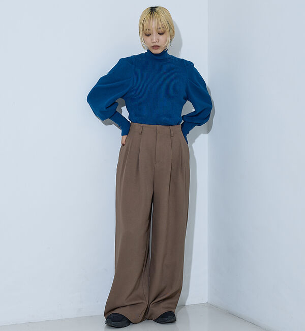 NOMINE「【セットアップ】タックワイドパンツ」|その他|