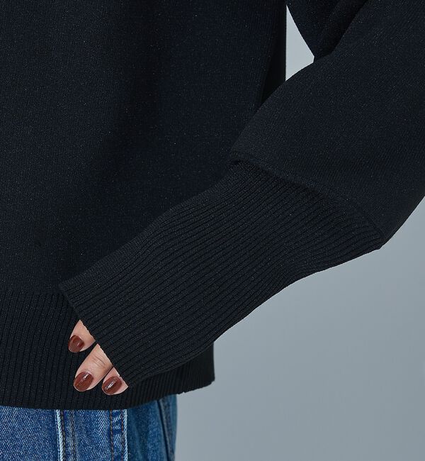 NOMINE「プレーティングニット プルオーバー（ラメ混・無地）」|ニット・セーター|