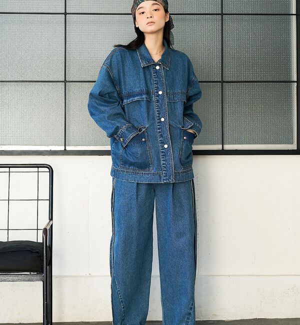 NOMINE「【セットアップ対応】オーバーサイズ デニム ジャケット / カバーオール」|その他|
