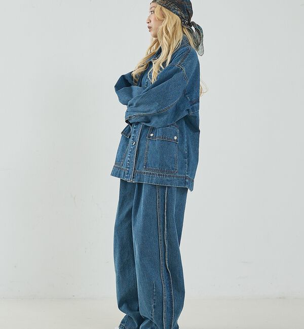 NOMINE「【セットアップ対応】オーバーサイズ デニム ジャケット / カバーオール」|その他|