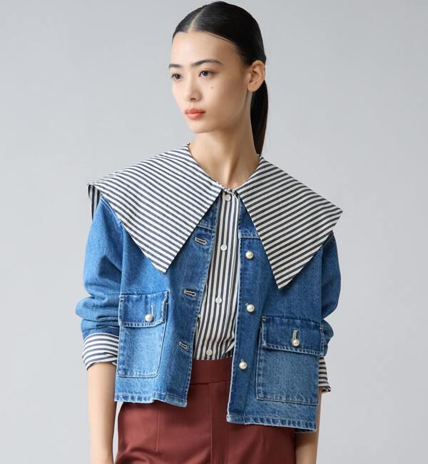 TIARA「ビッグカラーシャツブラウス」|シャツ・ブラウス|