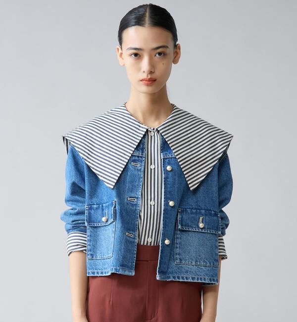 TIARA「ビッグカラーシャツブラウス」|シャツ・ブラウス|