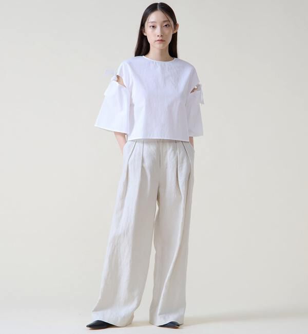 TIARA「リネンタックワイドパンツ」|その他|