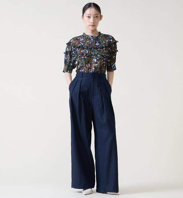 TIARA「リネンタックワイドパンツ」|その他|