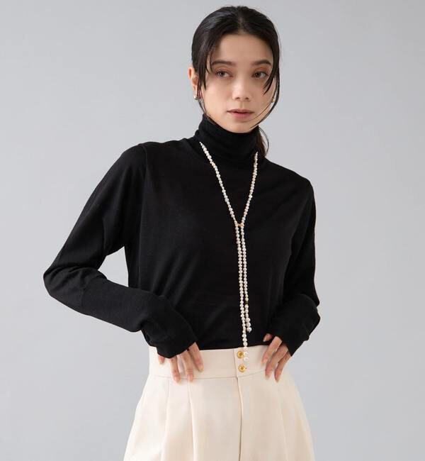 Liesse「ウォッシャブルウールタートルニット」|ニット・セーター|