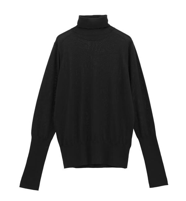 Liesse「ウォッシャブルウールタートルニット」|ニット・セーター|