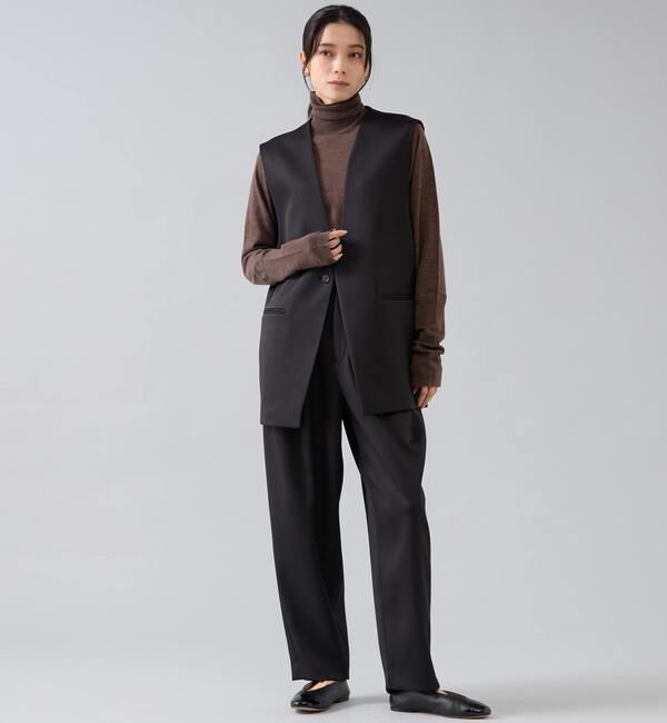 Liesse「ウォッシャブルウールタートルニット」|ニット・セーター|