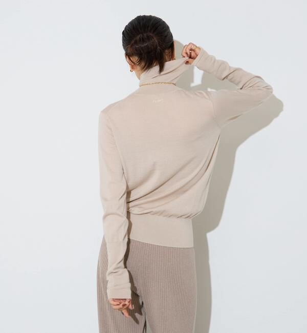 Liesse「ウォッシャブルウールタートルニット」|ニット・セーター|