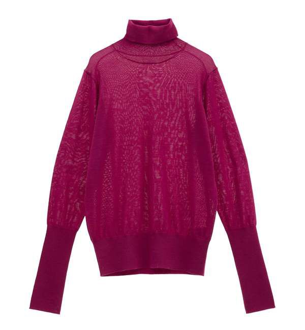 Liesse「ウォッシャブルウールタートルニット」|ニット・セーター|