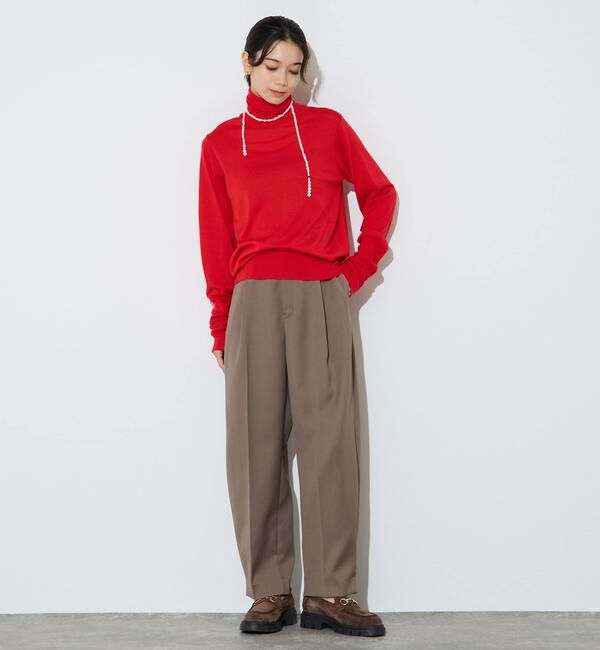 Liesse「ウォッシャブルウールタートルニット」|ニット・セーター|