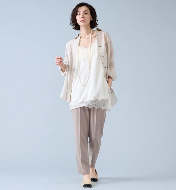 Liesse「シアーオーバーシャツ」|シャツ・ブラウス|