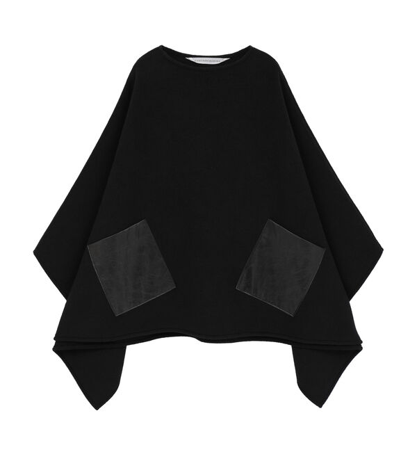 Liesse「【COGTHEBIGSMOKE/コグザビッグスモーク】MILA PONCHO TOP (13802-231-1309-1)」|Tシャツ・カットソー|ブラック