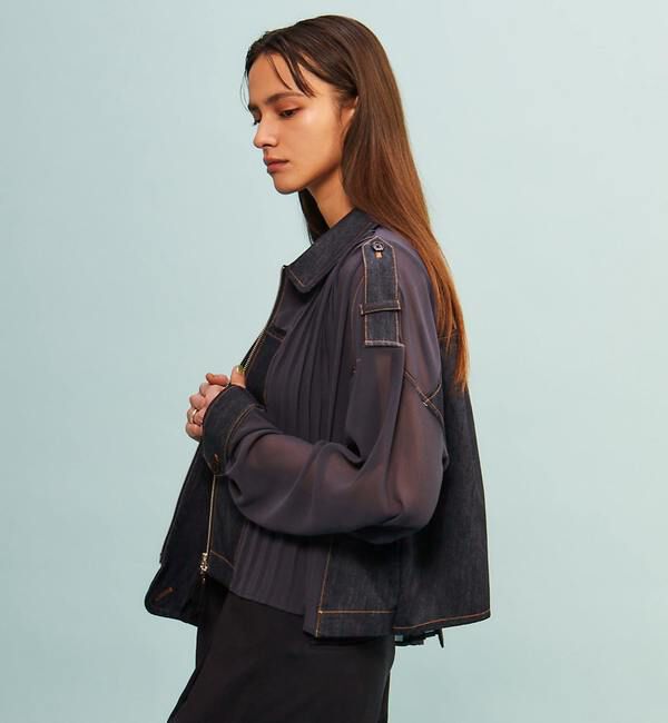 Soffitto「【AULA AILA別注】DENIM COMBINATION BLOUSON」|ブルゾン・スタジャン|