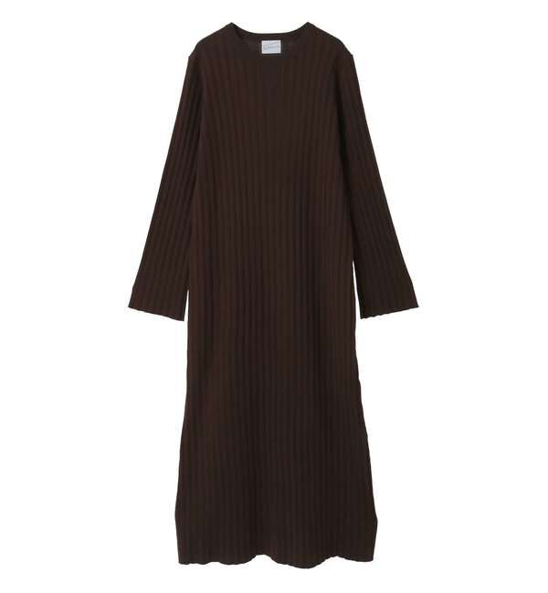 SOFFITTO「ウール混ランダムリブワンピース」|ワンピース|