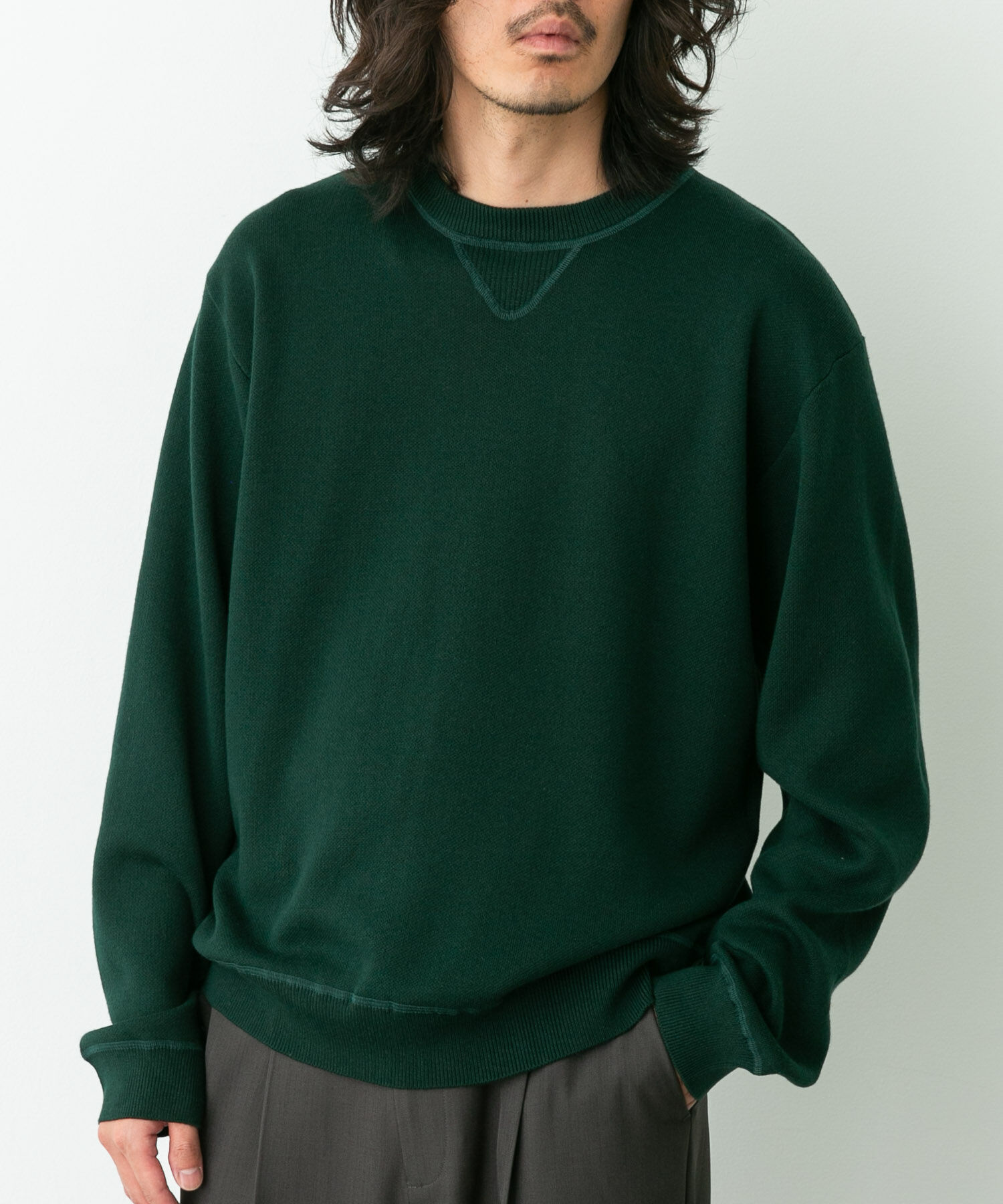 Sonny Label 「スウェットライクニットプルオーバー」|ニット・セーター|