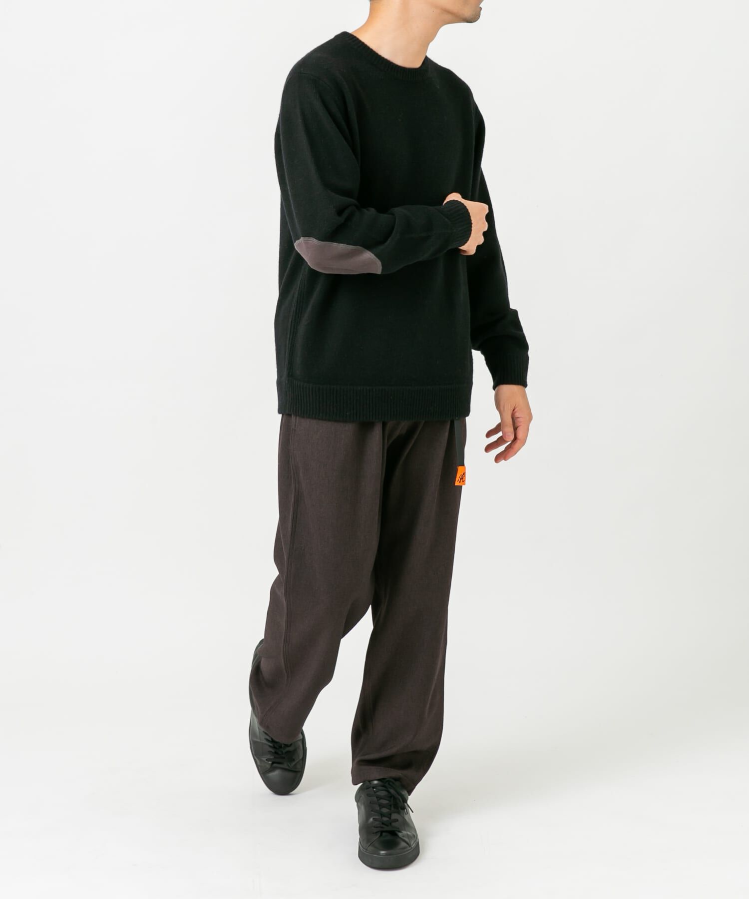 URBAN RESEARCH ROSSO「『XLサイズあり』ハミルトンラムズウールエルボーパッチニット」|ニット・セーター|