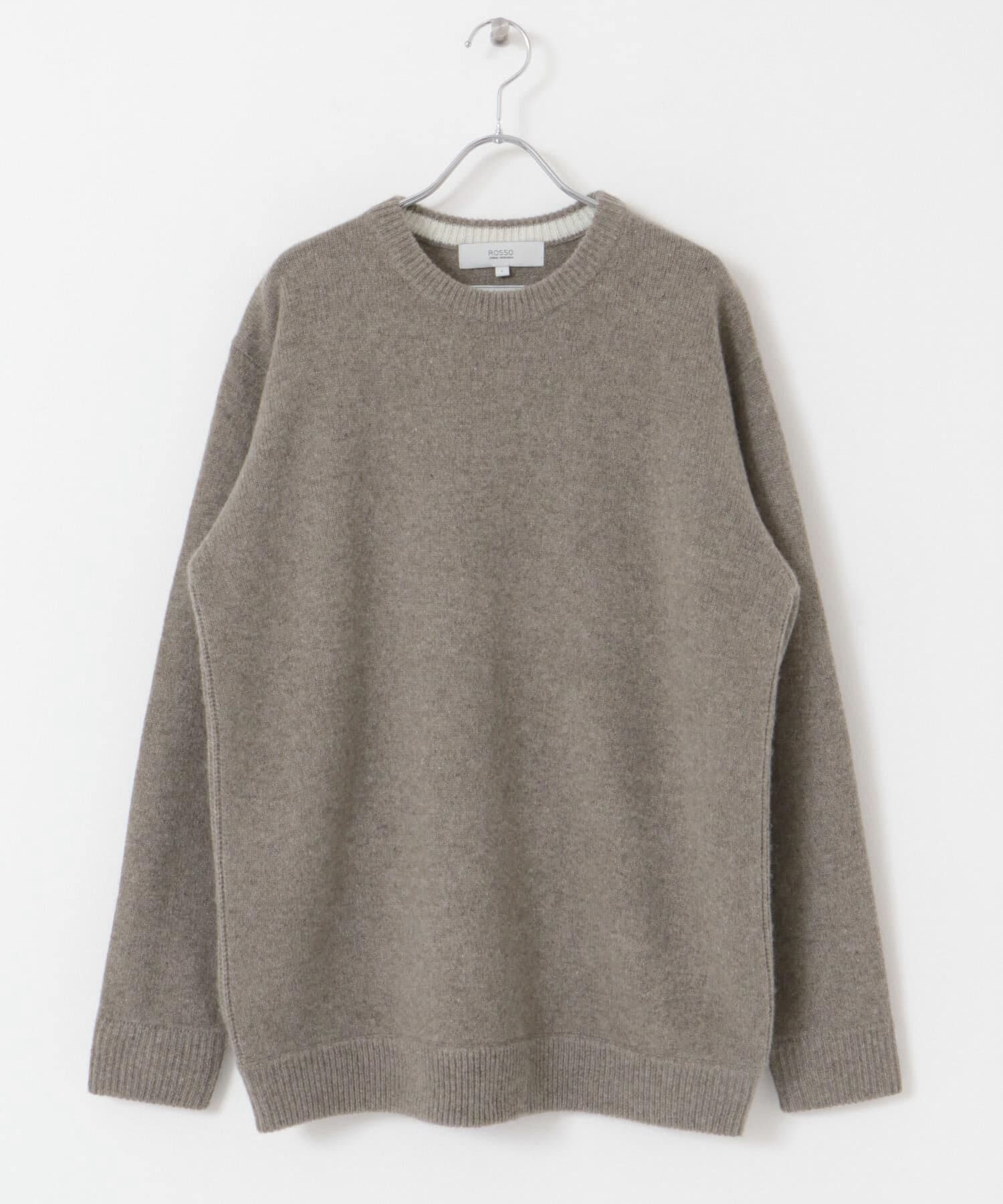 URBAN RESEARCH ROSSO「『XLサイズあり』ハミルトンラムズウールエルボーパッチニット」|ニット・セーター|