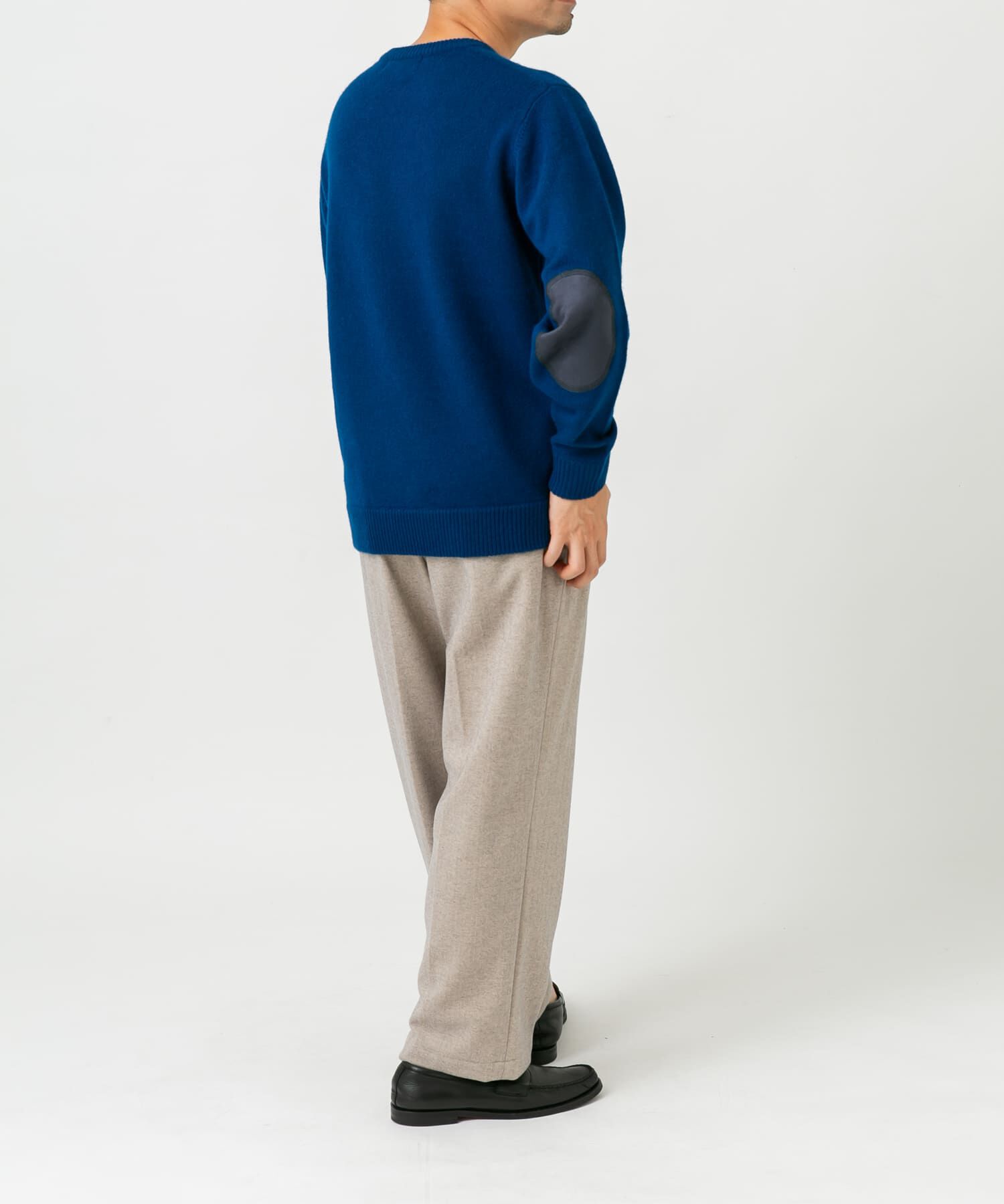 URBAN RESEARCH ROSSO「『XLサイズあり』ハミルトンラムズウールエルボーパッチニット」|ニット・セーター|