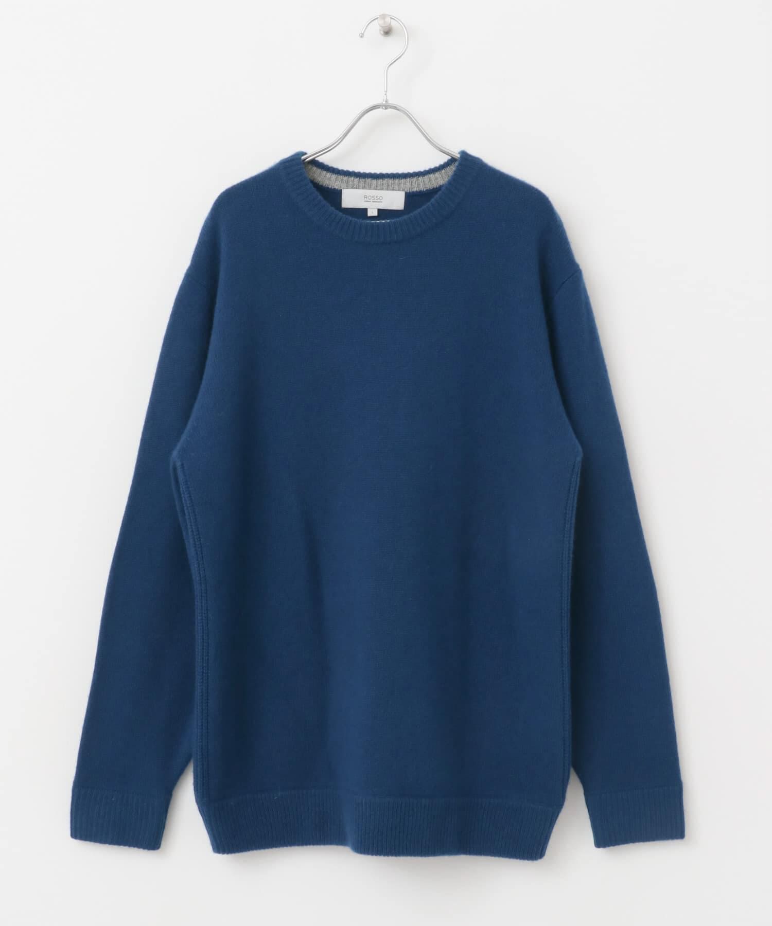 URBAN RESEARCH ROSSO「『XLサイズあり』ハミルトンラムズウールエルボーパッチニット」|ニット・セーター|