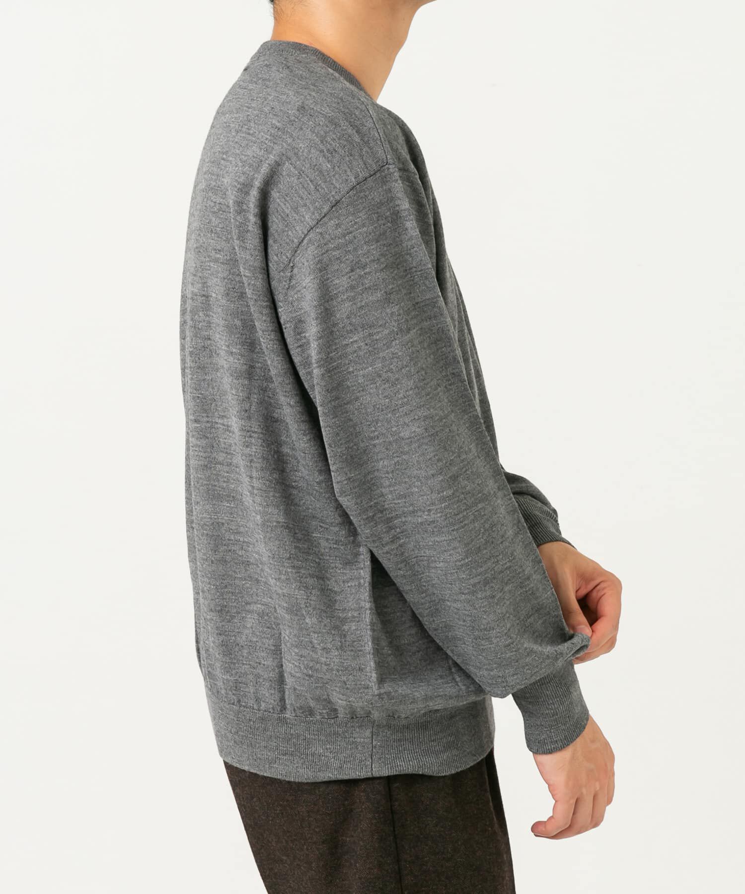 URBAN RESEARCH ROSSO「イタリア糸メリノウールクルーニット」|ニット・セーター|