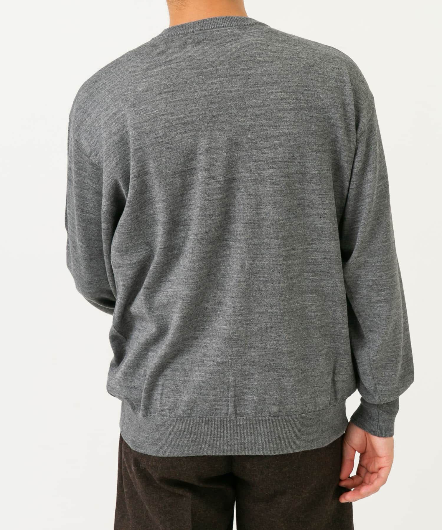 URBAN RESEARCH ROSSO「イタリア糸メリノウールクルーニット」|ニット・セーター|