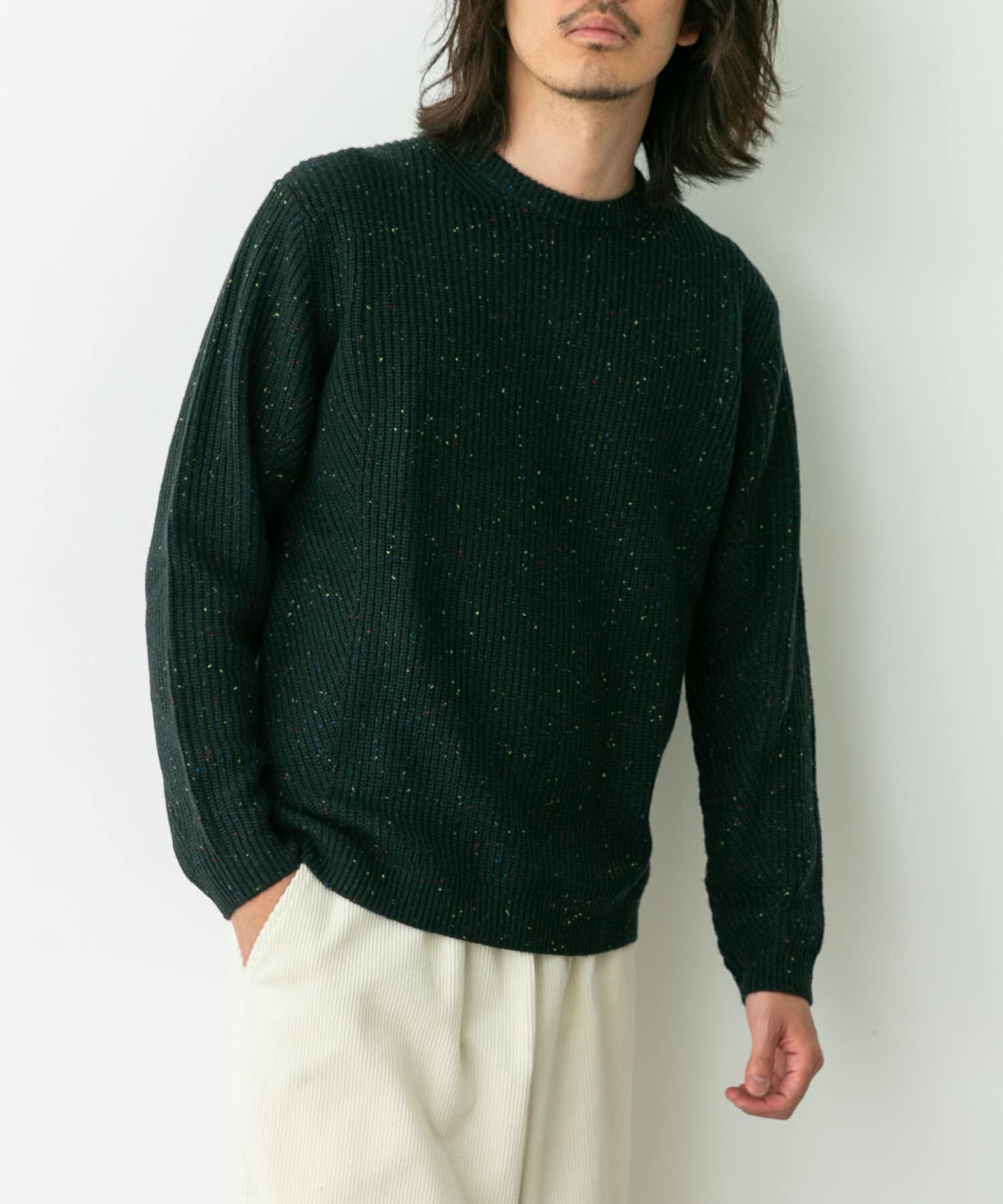 Sonny Label 「ウォッシャブルウール混クルーネックニット」|ニット・セーター|