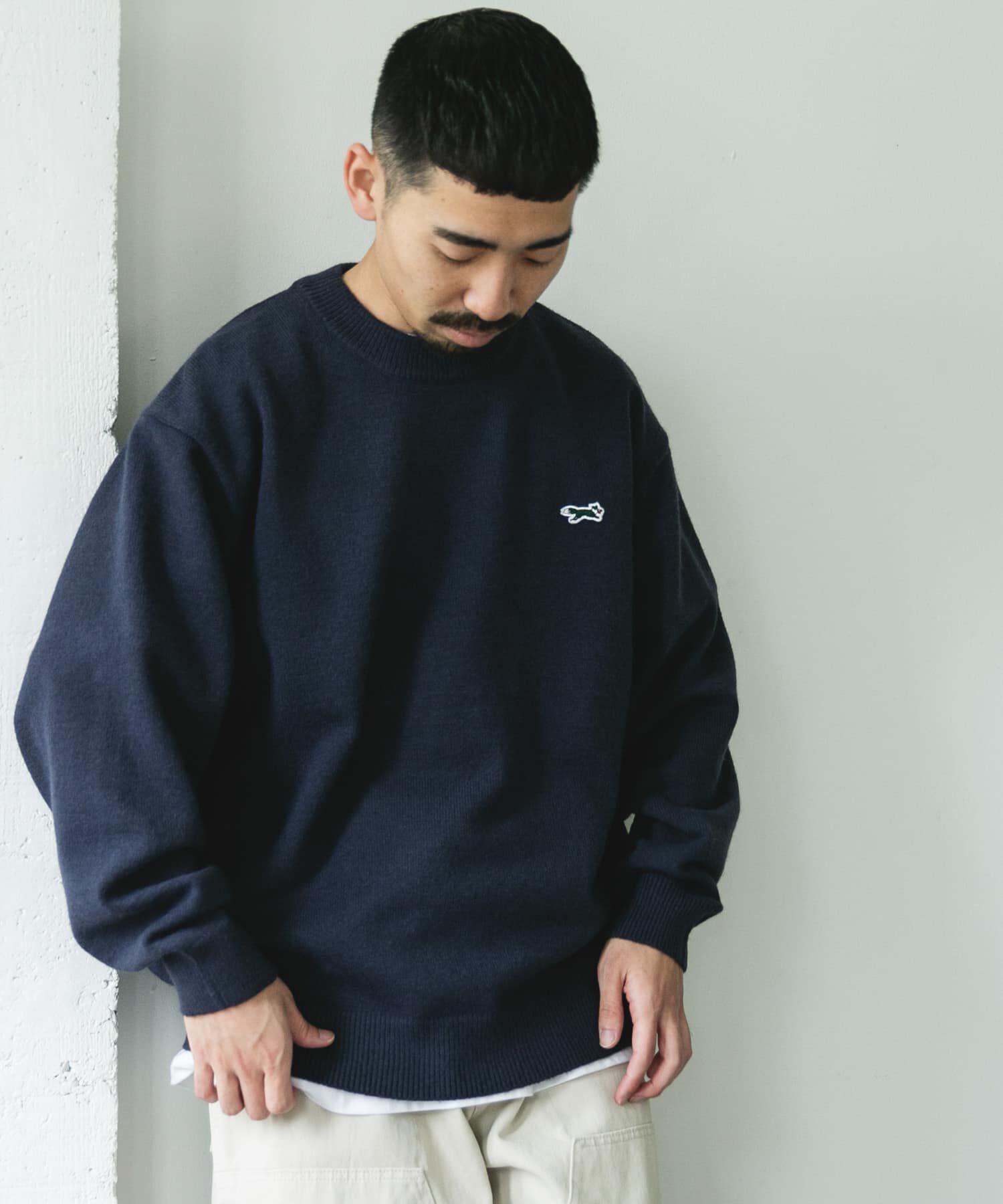 URBAN RESEARCH DOORS「『別注』PENNEYS&times;DOORS　THE FOX クルーネックスフレニット」|ニット・セーター|