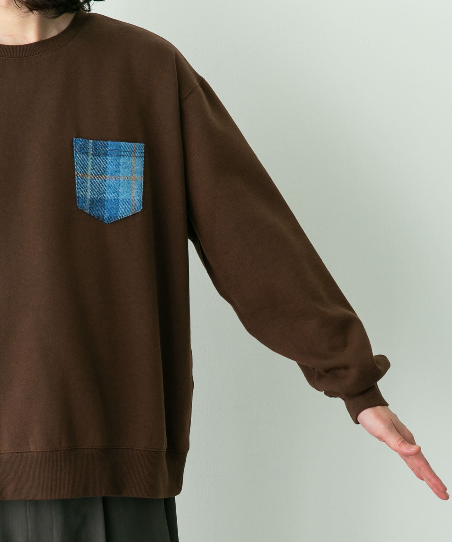 Sonny Label 「HARRIS TWEEDポケットスウェットプルオーバー」|スウェット・ジャージ|