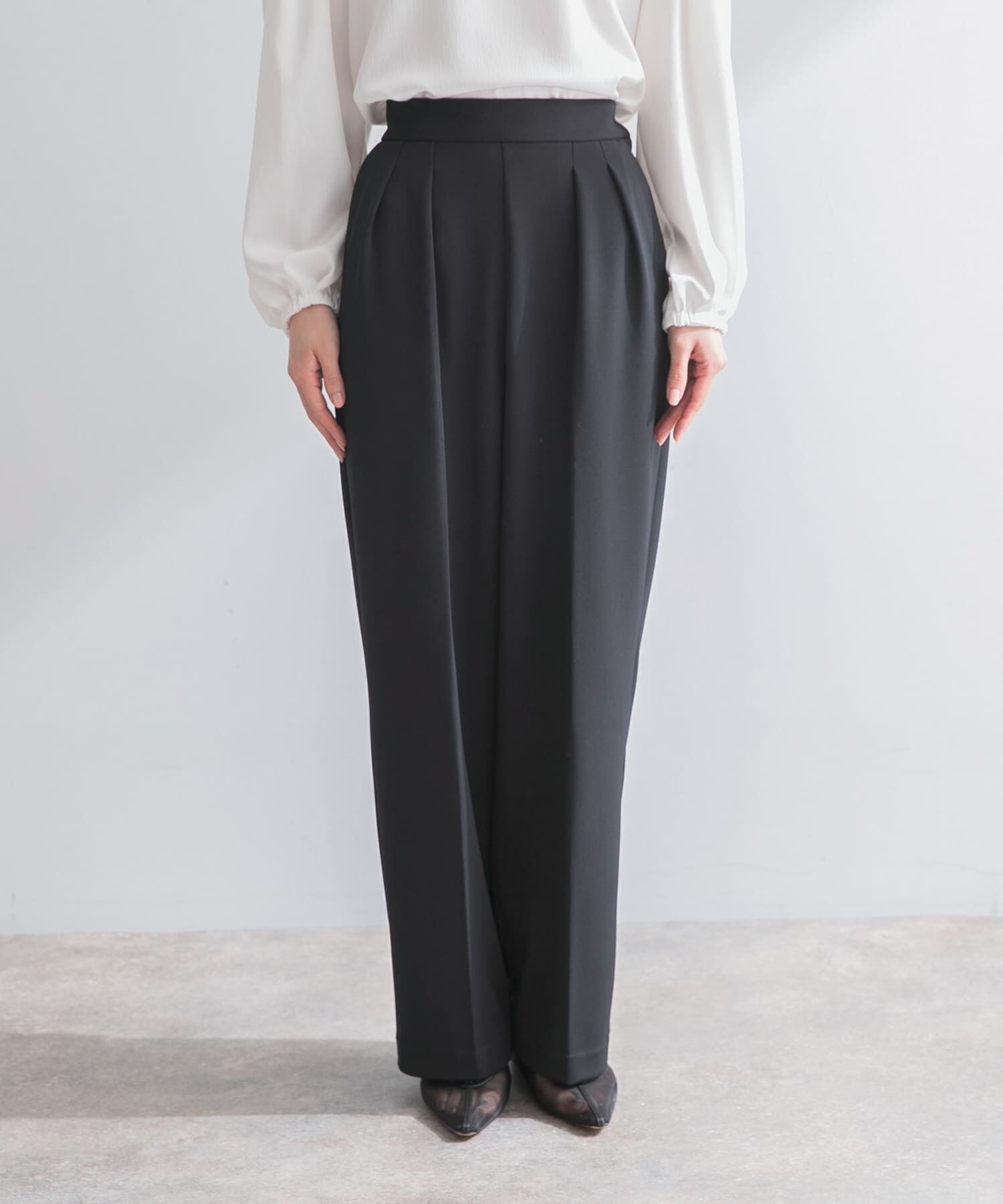 URBAN RESEARCH ROSSO「ストレッチツイルタックストレートパンツ」|その他|