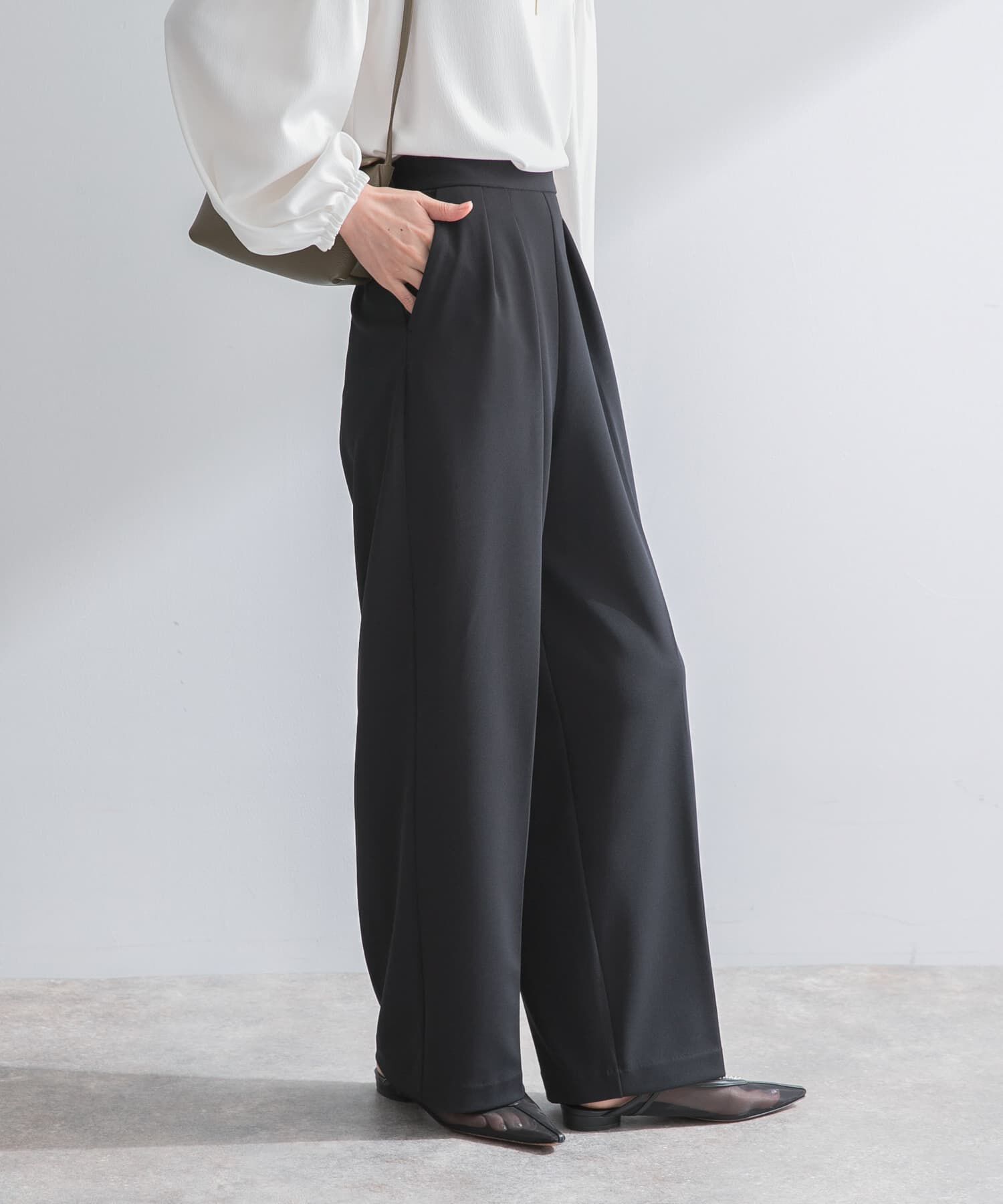 URBAN RESEARCH ROSSO「ストレッチツイルタックストレートパンツ」|その他|