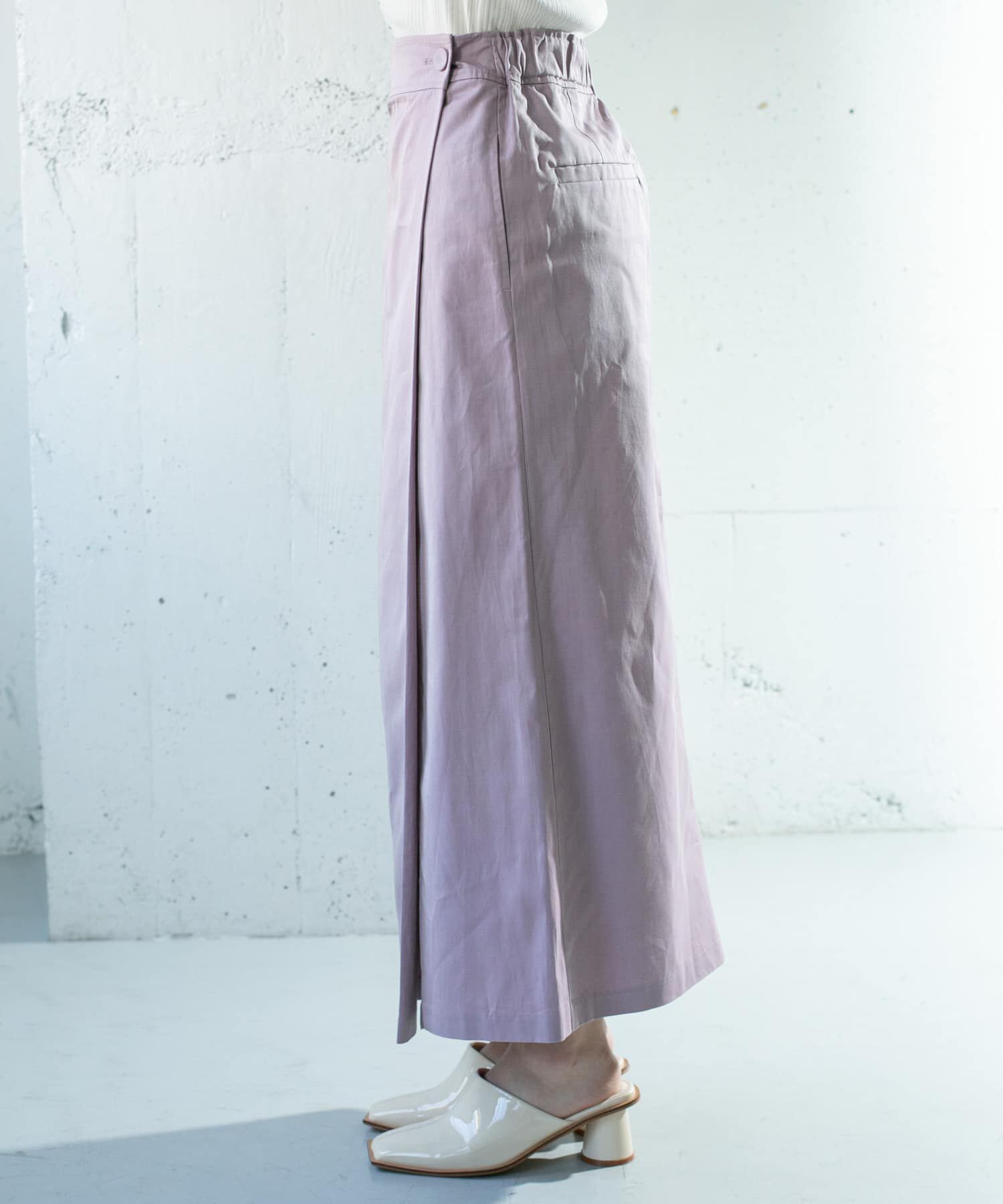  「シャンブレーラップスカート」|スカート|